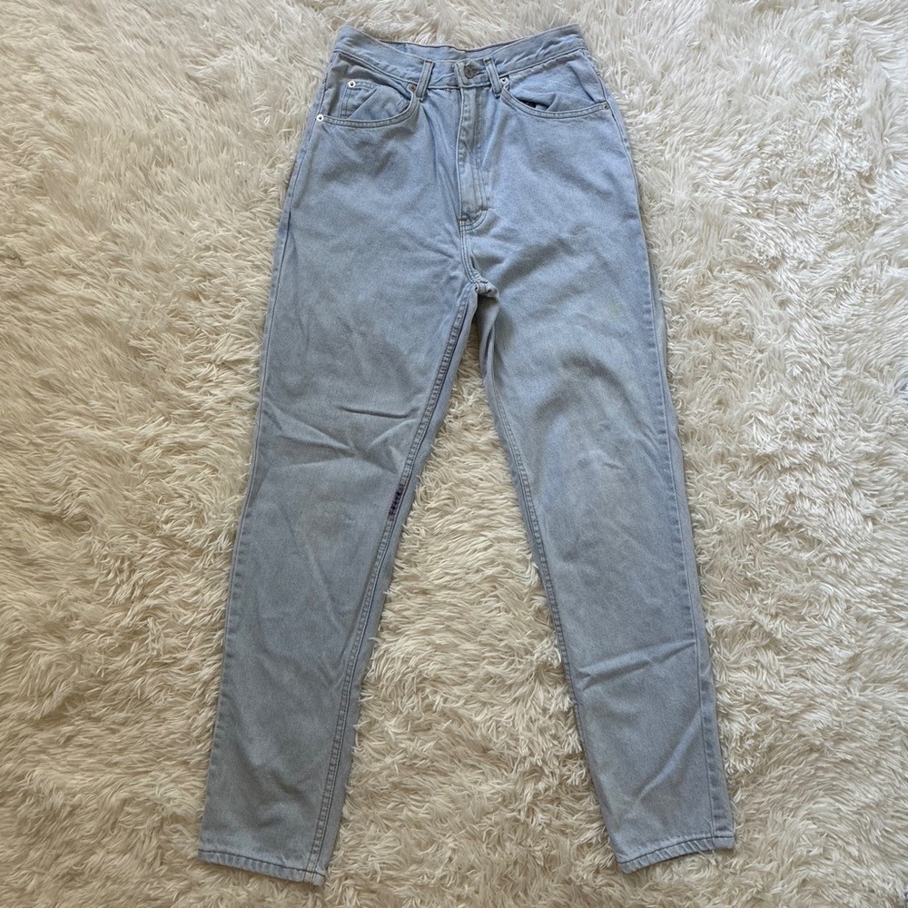 Vintage Jordache Basics High Waisted Light Wash Straight Leg Denim Jeans Size 10